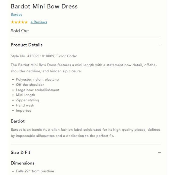 Anthropologie BARDOT Mini Bow Valentine's Day Dress in Red Size US 10 NWT $148 - Picture 5 of 6